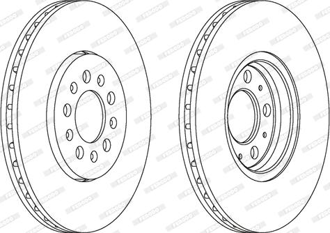 Ferodo DDF1221C - Disque de frein cwaw.fr