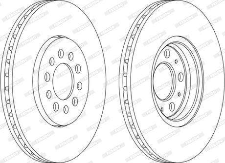 Ferodo DDF1221P-D - Disque de frein cwaw.fr