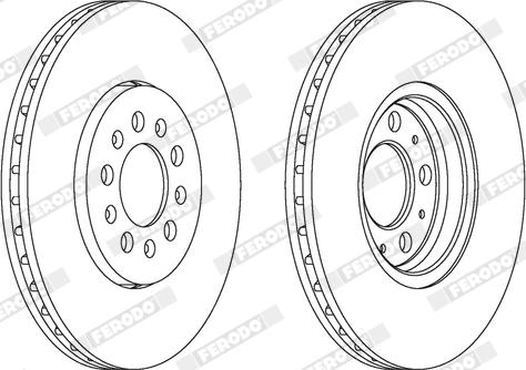 Ferodo DDF1221X - Disque de frein cwaw.fr