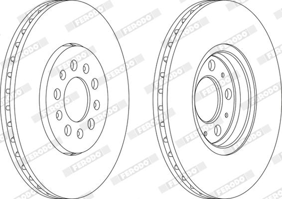 Ferodo DDF1221X - Disque de frein cwaw.fr