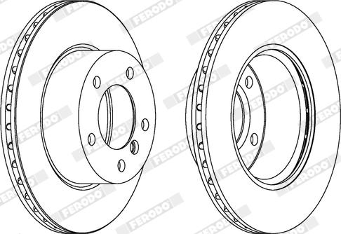 Ferodo DDF1228X - Disque de frein cwaw.fr