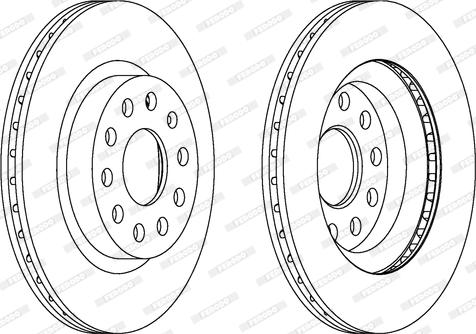 Ferodo DDF1223C - Disque de frein cwaw.fr