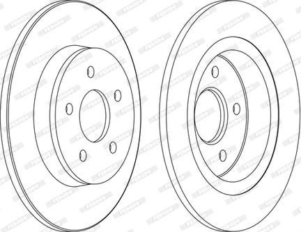 Ferodo DDF1227C-1-D - Disque de frein cwaw.fr