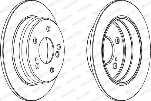 Ferodo DDF122C - Disque de frein cwaw.fr