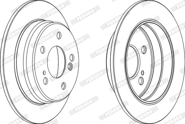 Ferodo DDF122X - Disque de frein cwaw.fr