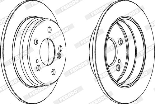 Ferodo DDF122X - Disque de frein cwaw.fr