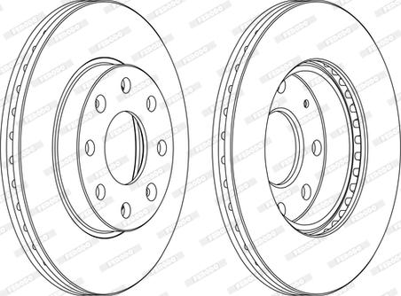 Ferodo DDF1279C-D - Disque de frein cwaw.fr