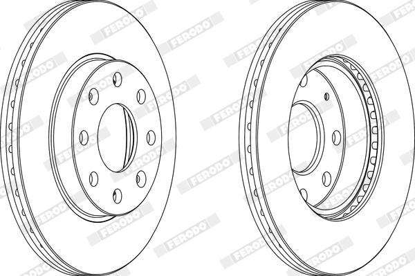 Ferodo DDF1279X - Disque de frein cwaw.fr