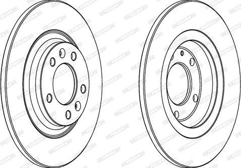 Ferodo DDF1275C - Disque de frein cwaw.fr