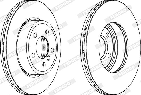 Ferodo DDF1271X - Disque de frein cwaw.fr