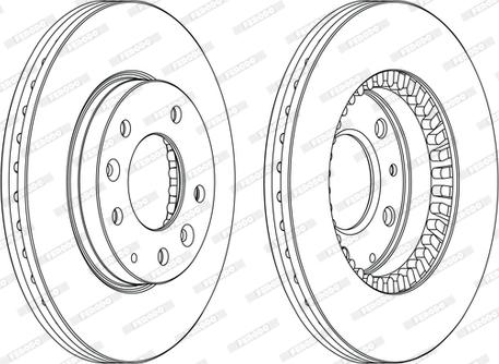 Ferodo DDF1278C-D - Disque de frein cwaw.fr