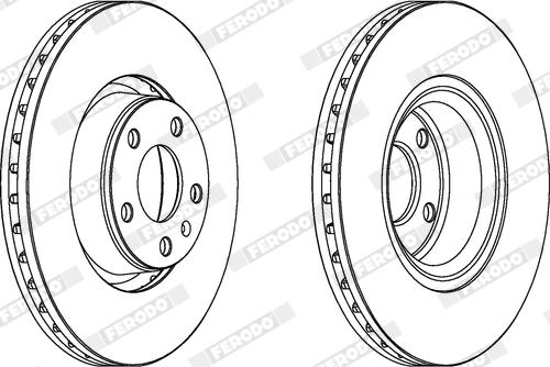 Ferodo DDF1277X - Disque de frein cwaw.fr