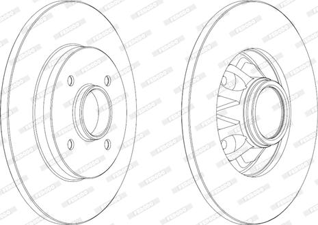 Ferodo DDF179-1 - Disque de frein cwaw.fr