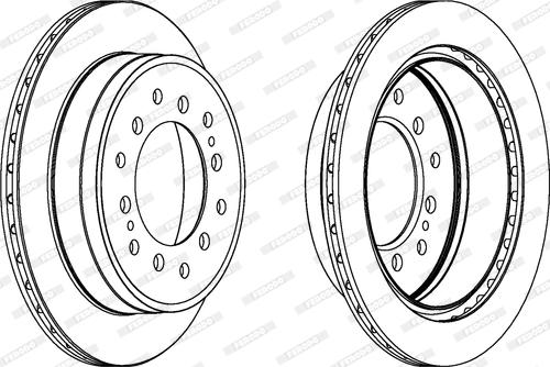 Ferodo DDF1743C - Disque de frein cwaw.fr