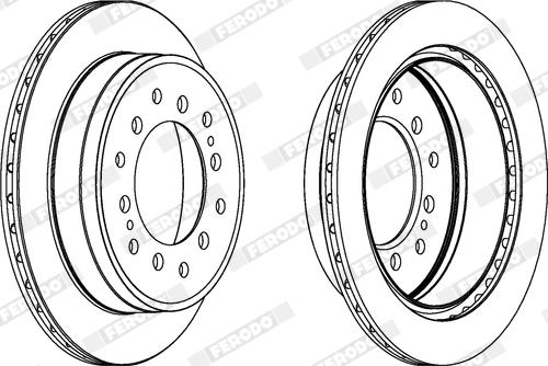 Ferodo DDF1743X - Disque de frein cwaw.fr