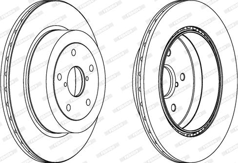 Ferodo DDF175-1 - Disque de frein cwaw.fr