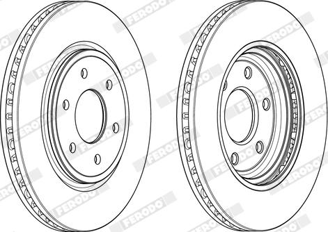 Ferodo DDF1761X - Disque de frein cwaw.fr