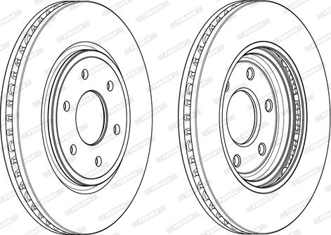 Ferodo DDF176-1 - Disque de frein cwaw.fr