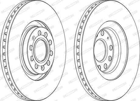 Ferodo DDF1705C-1-D - Disque de frein cwaw.fr