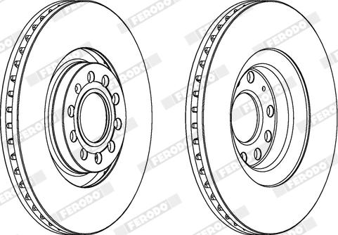 Ferodo DDF1705X - Disque de frein cwaw.fr