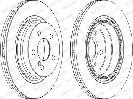 Ferodo DDF1700C-1-D - Disque de frein cwaw.fr