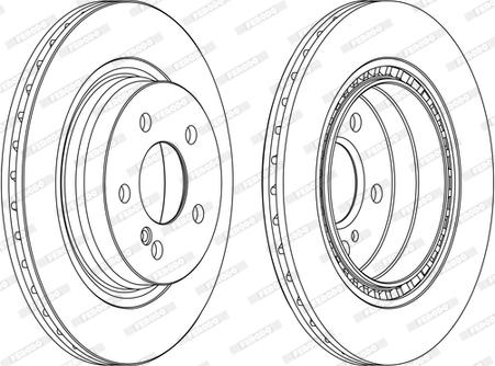 Ferodo DDF1700C - Disque de frein cwaw.fr