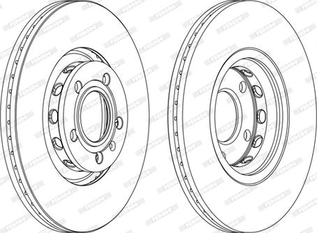 Ferodo DDF1707C-D - Disque de frein cwaw.fr