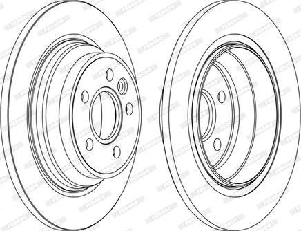 Ferodo DDF1719C-1-D - Disque de frein cwaw.fr