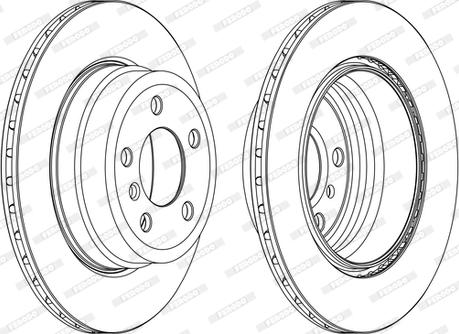 Ferodo DDF1715C-1-D - Disque de frein cwaw.fr