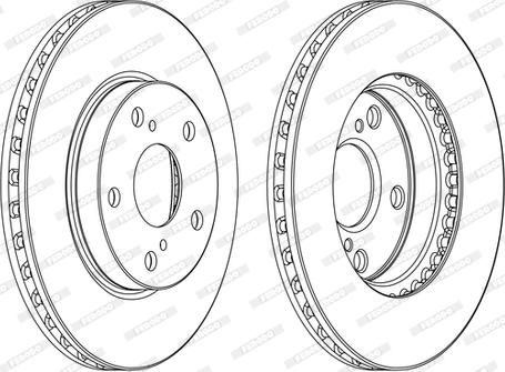 Ferodo DDF1789P-D - Disque de frein cwaw.fr