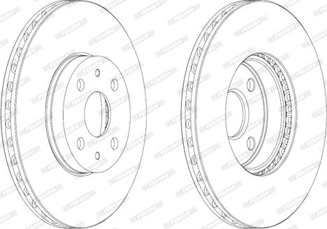 Ferodo DDF1780C - Disque de frein cwaw.fr