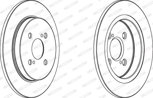 Ferodo DDF178-1 - Disque de frein cwaw.fr