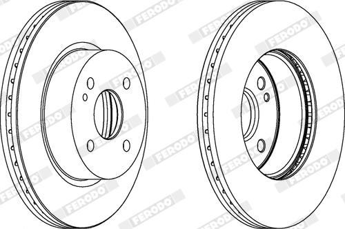 Ferodo DDF1738X - Disque de frein cwaw.fr