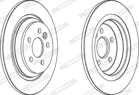 Ferodo DDF1720X - Disque de frein cwaw.fr