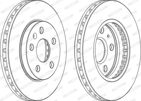 Ferodo DDF1721DSR/L-D - Disque de frein cwaw.fr