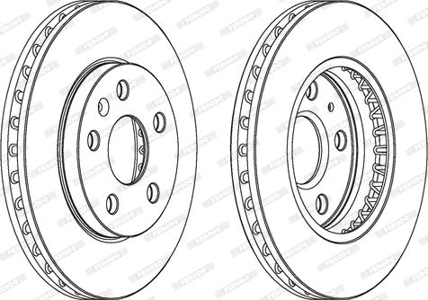 Ferodo DDF172-1 - Disque de frein cwaw.fr