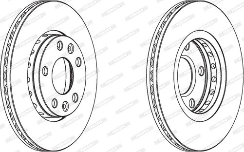 Ferodo DDF1728C - Disque de frein cwaw.fr