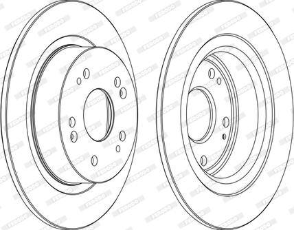 Ferodo DDF1776DSR/L-D - Disque de frein cwaw.fr