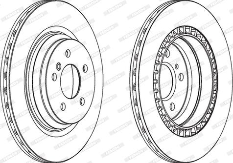 Ferodo DDF177-1 - Disque de frein cwaw.fr