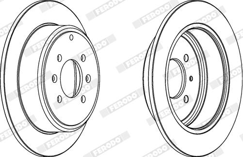 Ferodo DDF869X - Disque de frein cwaw.fr