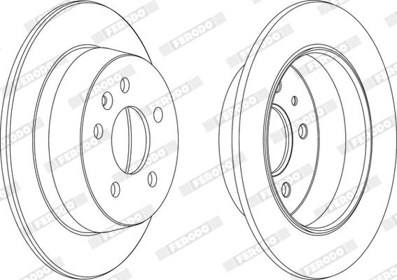 Ferodo DDF861X - Disque de frein cwaw.fr