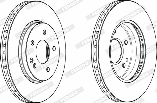 Ferodo DDF817X - Disque de frein cwaw.fr