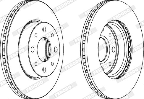 Ferodo DDF888X - Disque de frein cwaw.fr