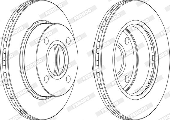 Ferodo DDF887X - Disque de frein cwaw.fr