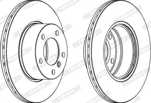 Ferodo DDF834X - Disque de frein cwaw.fr