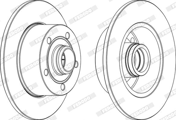 Ferodo DDF830X - Disque de frein cwaw.fr