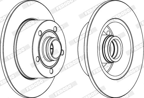 Ferodo DDF830X - Disque de frein cwaw.fr