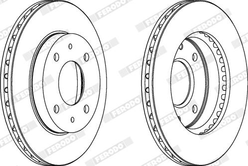 Ferodo DDF390X - Disque de frein cwaw.fr