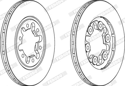 Ferodo DDF357X - Disque de frein cwaw.fr