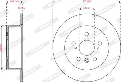 Ferodo DDF3191C - Disque de frein cwaw.fr